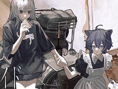 Kazuhide Oka×KAMITSUBAKI STUDIOによる新作「ガールズメイドプディング」が始動。ツーリングとガールズトークで物語が紡がれていくADV