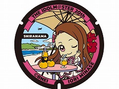 ふたマス!!!!!!が白浜町に登場。「アイドルマスター」デザインマンホールの特別展示を5月11日から実施,水瀬伊織と和歌山みかんをモチーフに