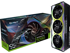 GeForce RTX 50シリーズ搭載カードをPalitが発表。定格版とクロックアップ版で計12製品を投入予定