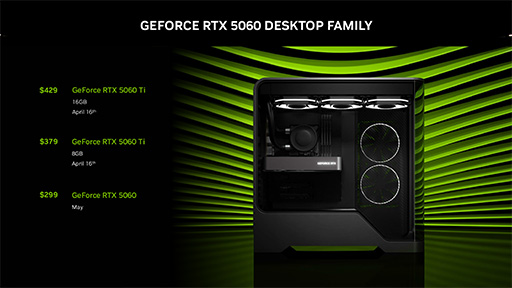 ꡼ No.004Υͥ / BlackwellΥߥɥ륯饹GPUGeForce RTX 5060 TiסGeForce RTX 5060פȯɽˡΡPC5о