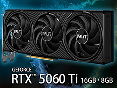 GeForce RTX 5060 Ti/5060搭載グラフィックスカード計10製品をPalitが発表