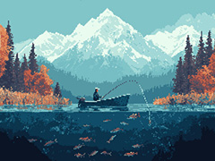 美しいドット絵の世界で釣り糸を垂らすリラックス系放置釣りゲーム「Cast n Chill」,Steamストアページを公開中