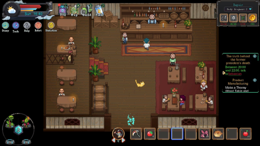 画像集 No.010のサムネイル画像 / 自動化農業シム「牧神町物語」,3月14日にSteamでリリース。資源を集めるところから始め,自動化された生産設備を作り上げていく