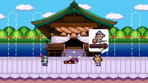 画像ギャラリー No.006のサムネイル画像 / 東方二次創作アクション「東風谷早苗の神風とともに」，7月11日に発売決定。最新トレイラーの公開も