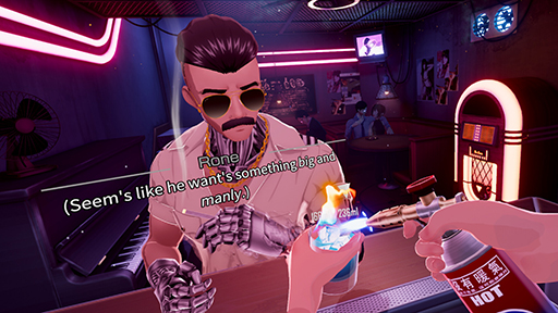 画像集 No.003のサムネイル画像 / 90年代アニメに着想を得たVRサイバーパンクバーテンダーゲーム「PROJECT MIX」，クラウドファンディングを開始