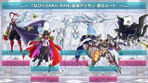 画像ギャラリー No.006のサムネイル画像 / バンチョー大集合。「デジモンストーリー タイムストレンジャー」の有料DLC第2弾「なびくGAKU-RAN（ガクラン）」，1月22日に配信
