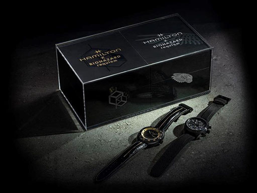 画像ギャラリー No.007のサムネイル画像 / 腕時計ブランド「ハミルトン」×バイオハザード レクイエムのコラボモデルが登場。グレースとレオンの2本をラインナップ