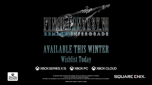 ꡼ No.002Υͥ / XboxǡFINAL FANTASY VII REMAKE INTERGRADEסߤ˥꡼XboxǡFINAL FANTASY XVIפȯ