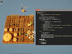 ドローンをプログラミングして各種タスクを自動化する農業パズルゲーム「農家はReplace() されました」,正式版をSteamでリリース