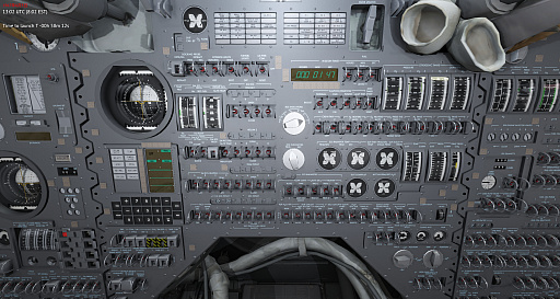 画像ギャラリー No.019のサムネイル画像 / 膨大な数のスイッチや計器におののく。「Reentry - A Space Flight Simulator」で，アポロ宇宙船の操縦（のごく一部）を体験してみた