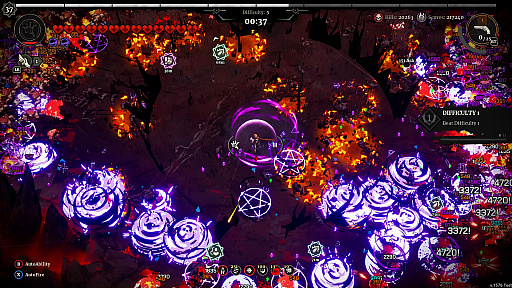 画像ギャラリー No.005のサムネイル画像 / 数百数千の悪魔たちを掃討し続ける爽快さ重視の一騎当千ローグライクアクション「Grind Survivors」,Steamで日本語対応版プレイテストを開始