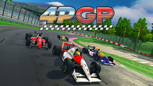 画像ギャラリー No.001のサムネイル画像 / 初心者から上級者まで楽しめるレースゲーム「4PGP」，本日発売。1990年代のアーケードレースゲームの雰囲気で，白熱のレースに挑戦しよう