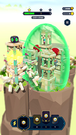 画像ギャラリー No.009のサムネイル画像 / 指1本で城塞をぶち壊す「Castle Crumble」。物理演算による破壊の美学を味わおう(今日から始めろApple Arcade #54)