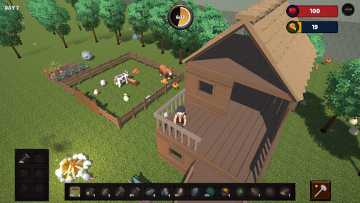 画像ギャラリー No.006のサムネイル画像 / オープンワールドサバイバルクラフト「Farvival」,Steamで早期アクセス版をリリース。ライトノベル作家の白波 鷹氏が1人で開発