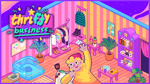画像ギャラリー No.001のサムネイル画像 / 90年代レトロポップなお店を経営する「Thrifty Business ヴィンテージショップへようこそ」，2026年に発売