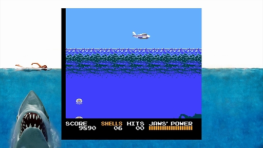 画像ギャラリー No.004のサムネイル画像 / 映画「ジョーズ」のNES用ソフト「JAWS」がPS5とSwitchで蘇る。機能を追加した「JAWS RETRO EDITION」物理版の予約を受付中