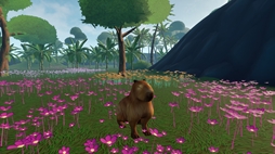 画像ギャラリー No.005のサムネイル画像 / ジャングルでのんびり暮らすカピパラになれるゲーム「Capybara Simulator」，Steamストアページを公開