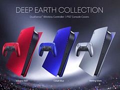 PS5新モデル向けカバー「ディープ アース コレクション」,2024年1月26日に発売。レッド,シルバー,ブルーの3色