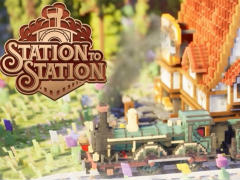 ボクセルアートの世界で列車を走らせる。町作りシミュレーション「Station to Station」,2023年中に配信