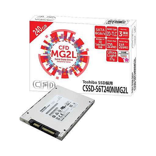 画像集 No.001のサムネイル画像 / CFD販売，容量240GBの東芝製SSDを自社ブランドで発売