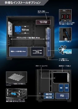 画像集 No.012のサムネイル画像 / SHARKOONのゲーマー向けミニタワーPCケースが発売。microATX対応ながらチャンバー構造採用タイプ