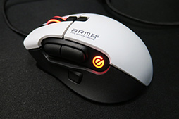 画像集 No.009のサムネイル画像 / ［TGS 2019］e-Sportsコーナーで，エレコムが発表前の薄型キーボード「TK-ARMA30」やサラウンド対応ヘッドセットを披露