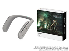 「FFVII REMAKE」デザインのソニー製ネックバンドスピーカーとPS4用トップカバーが発売に