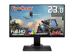 ViewSonic,240Hz表示&FreeSync対応のゲーマー向け23.8型フルHDディスプレイを発売