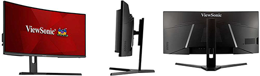 画像集#001のサムネイル/ViewSonic，34インチ，3440×1440ドットで144Hz表示対応のゲーマー向け湾曲型液晶ディスプレイを発売