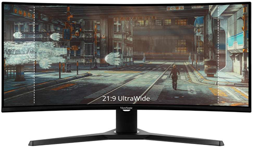画像集#002のサムネイル/ViewSonic，34インチ，3440×1440ドットで144Hz表示対応のゲーマー向け湾曲型液晶ディスプレイを発売