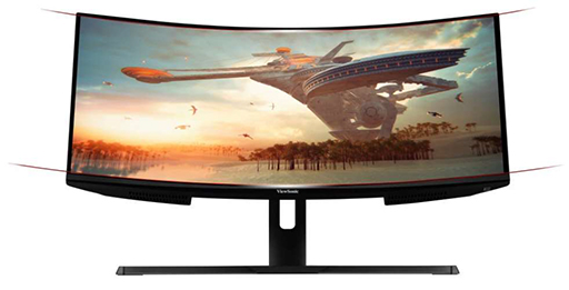 画像集#005のサムネイル/ViewSonic，34インチ，3440×1440ドットで144Hz表示対応のゲーマー向け湾曲型液晶ディスプレイを発売