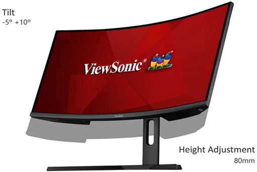 画像集#007のサムネイル/ViewSonic，34インチ，3440×1440ドットで144Hz表示対応のゲーマー向け湾曲型液晶ディスプレイを発売
