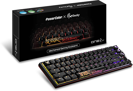 画像集#001のサムネイル/PowerColorから幅約325mmのゲーマー向けコンパクトキーボードが登場