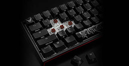 画像集#004のサムネイル/PowerColorから幅約325mmのゲーマー向けコンパクトキーボードが登場