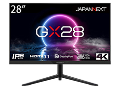 JAPANNEXT,28型で4K・144Hz対応のゲーマー向けディスプレイを発売