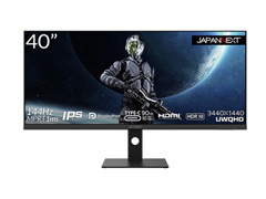 40型の大画面で3440×1440ドット/144Hz表示のウルトラワイド液晶ディスプレイがJAPANNEXTから登場