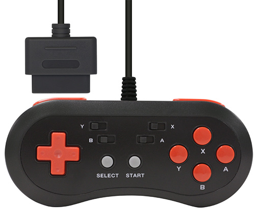 画像集 No.001のサムネイル画像 / スーパーファミコン＆互換機用の連射機能付きゲームパッドが来年1月発売