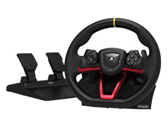 独自方式のワイヤレス接続に対応したPC&PS5向けステアリングホイールがHORIから登場