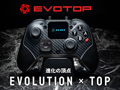 TGS 2024で話題を呼んだ小型ディスプレイ付きゲームパッド「EVOTOP」の新情報が公開に。ボディ素材にアラミド繊維を使用する