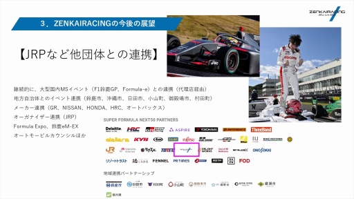 ꡼ No.023Υͥ / ZENKAIRACINGߥ졼졼󥰥ǥХΤFanatecŹˡξҤμȤߤҲ𤵤줿PR٥ȳ