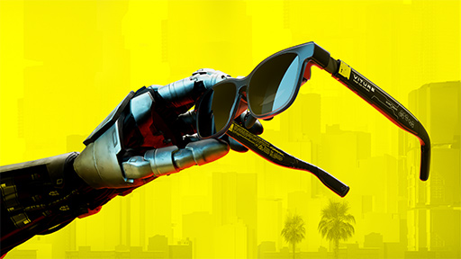 画像ギャラリー No.002のサムネイル画像 / Kiroshi製サイバーウェアが現実世界に降臨!? VITURE×「サイバーパンク2077」のコラボサングラス型ディスプレイが1万台限定で発売