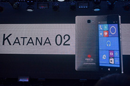 画像集 No.009のサムネイル画像 / FREETEL,Windows 10 Mobile搭載スマートフォン「KATANA」シリーズを発表。OSリリース後に最速での発売を目指す