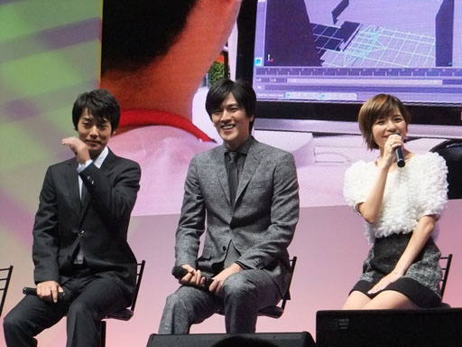画像集#004のサムネイル/[TGS 2013]ゲーム業界が舞台のドラマ「東京トイボックス」，ガンホーブースで行われた制作発表会の模様をリポート