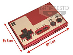 ファミコンのコントローラ型名刺ケースがアミューズメント施設で11月下旬に登場。IコンとIIコンの2種類