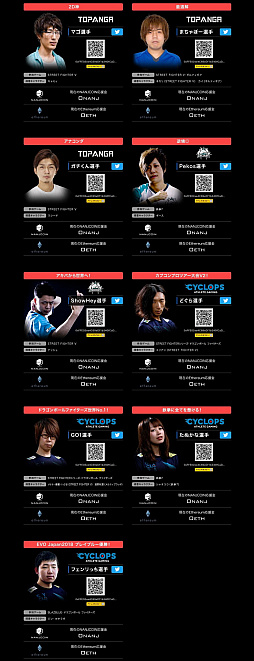画像集 No.002のサムネイル画像 / ビットキャッシュとNANJCOINによるEVO 2018出場プロゲーマーの応援キャンペーンが開催