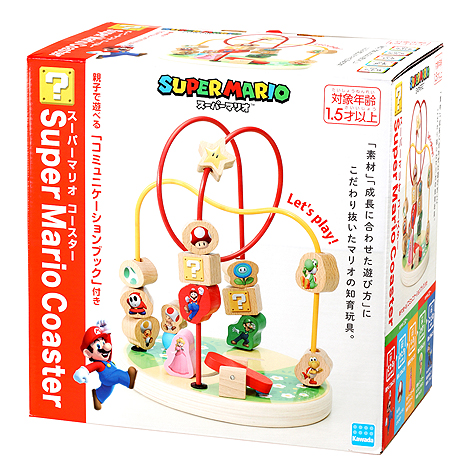 画像集#007のサムネイル/「スーパーマリオ」モチーフの木製知育玩具「Super Mario Coaster」と「Super Mario Blocks」(積み木)が1月11日に発売へ