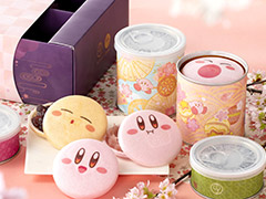 「星のカービィ」×京都・鶴屋吉信コラボ和菓子第2弾。春季限定「カービィのまんまる手づくり最中“春”」が3月14日発売へ