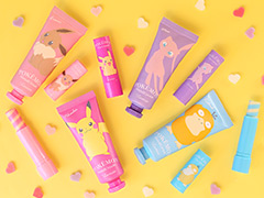 「Lovisia ポケモンギフトコスメシリーズ」のリップクリームとハンドクリーム各4種の販売が9月12日より順次開始へ