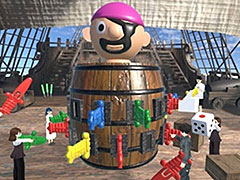 仮想空間で遊ぶ「メタバース 黒ひげ危機一発」が本日登場。メタバースプラットフォーム・cluster上で展開される,玩具を遊ぶ新ワールド