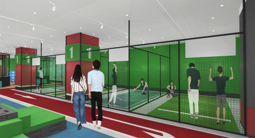 画像集 No.003のサムネイル画像 / バンダイナムコアミューズメント,自社プロデュースのスポーツエンタメ施設を神戸・六甲アイランドに開業